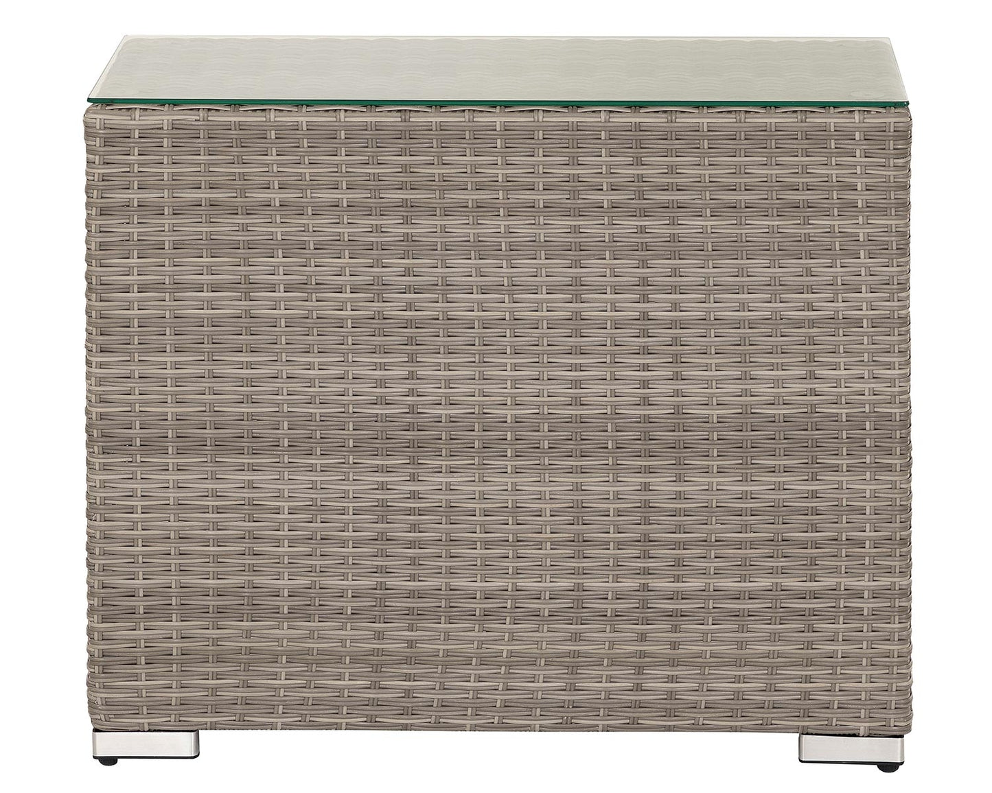 Florida Rattan Garden Armed High Bistro Set in Grey