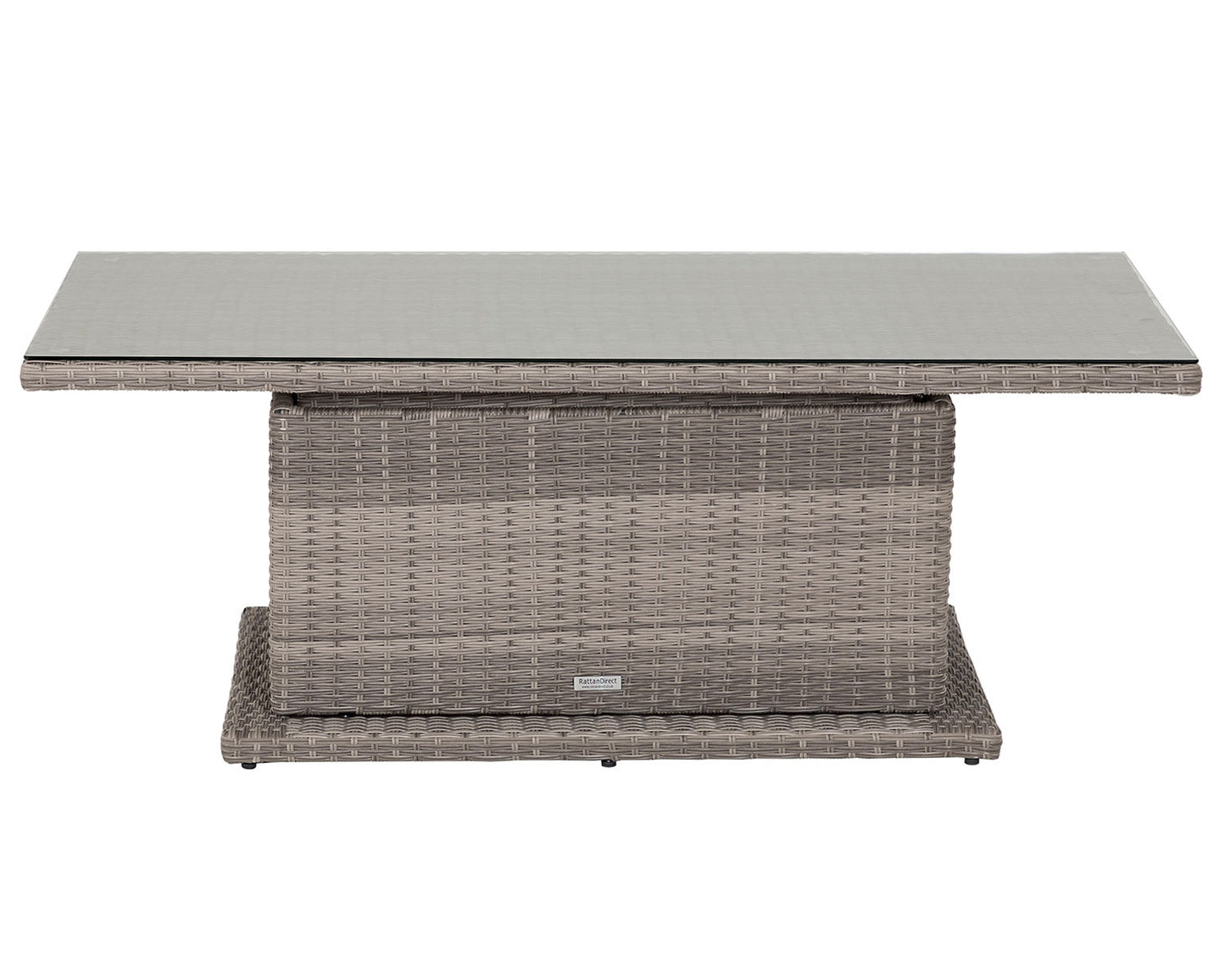 Sorrento Rattan Garden Adjustable Corner Dining Set in Grey