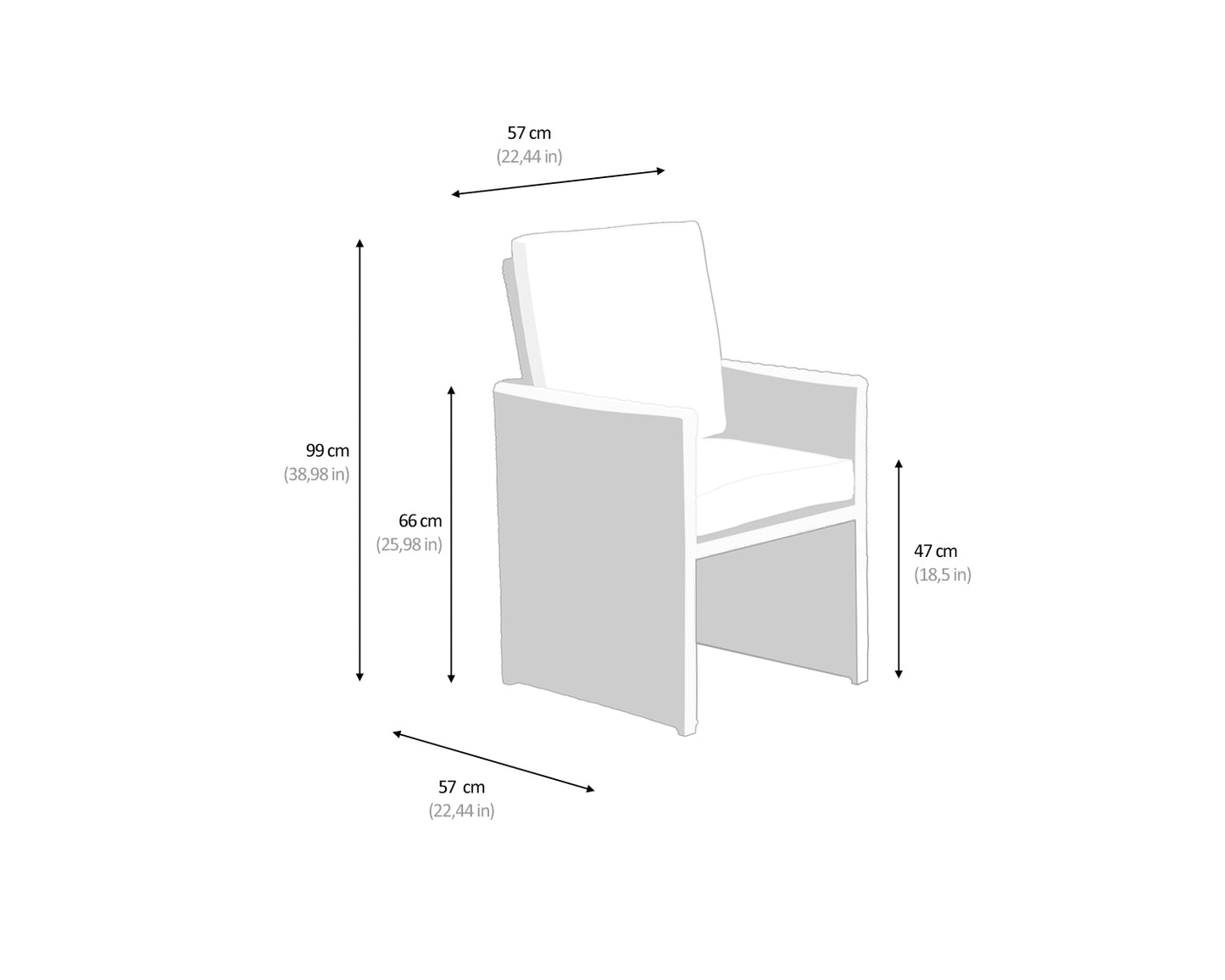 Barcelona 6 Seater Cube Set With Footstools in Brown and Cream