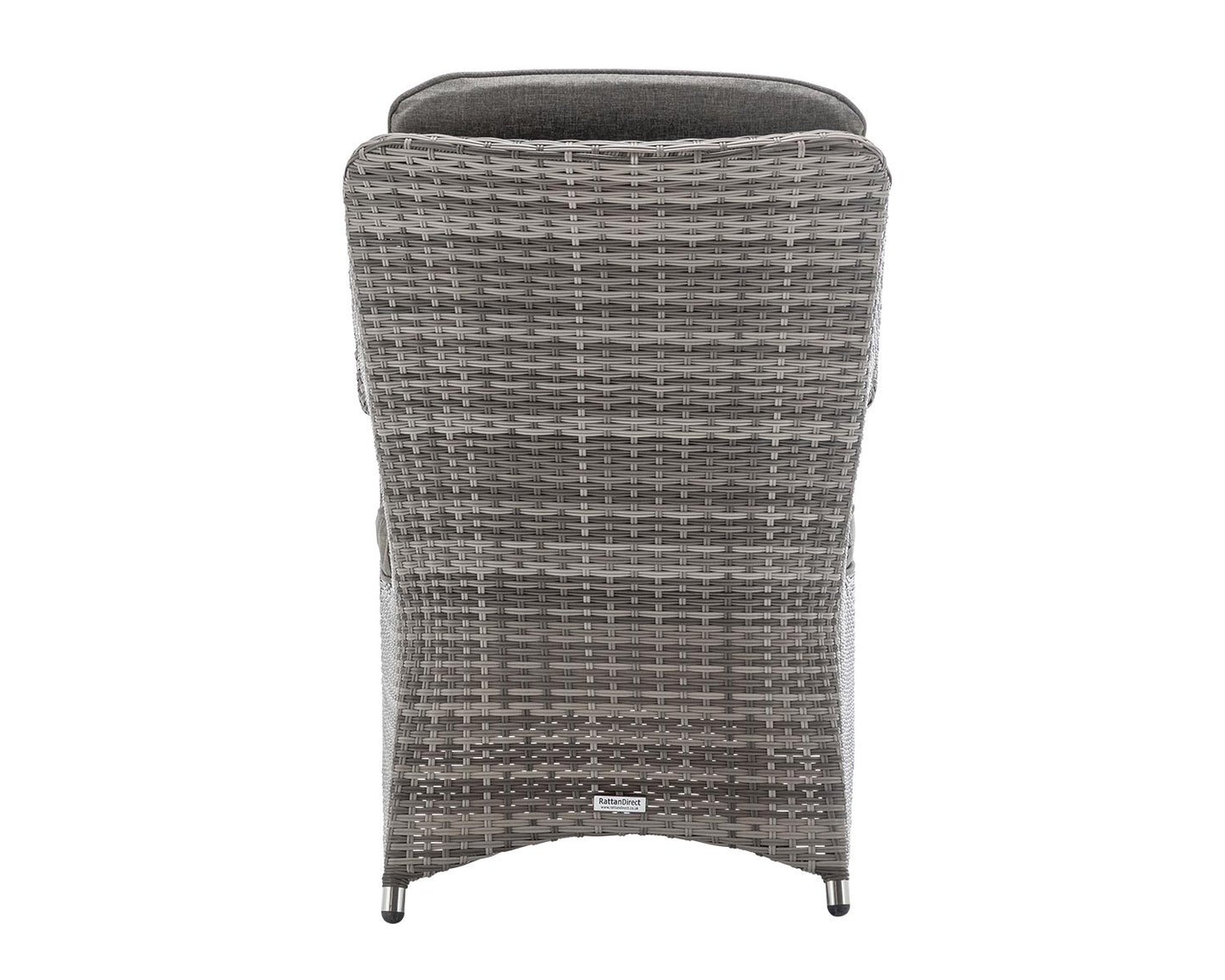 Pair of Marsaille Rattan Dining Chairs in Grey