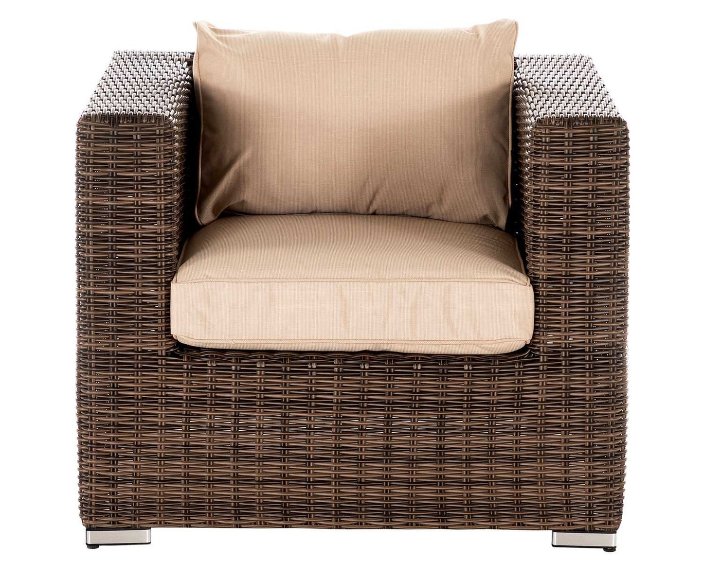Ascot 2 Seat Sofa in Truffle and Champagne