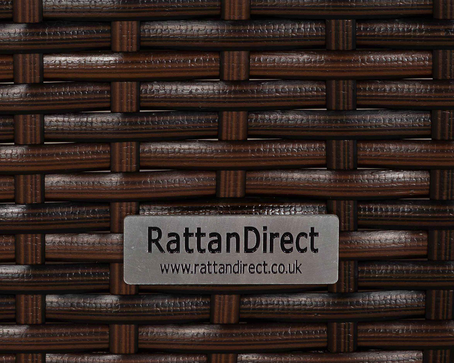 Ascot 3 Seater Rattan Garden Sofa Set in Chocolate and Cream