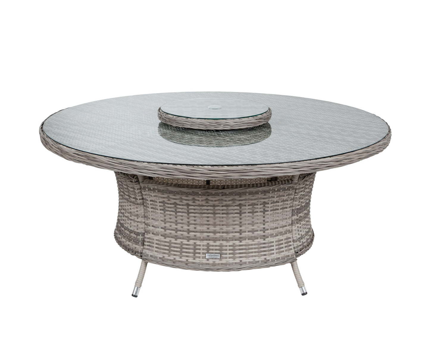 Cambridge 4 Chairs and Large Round Table Set in Grey