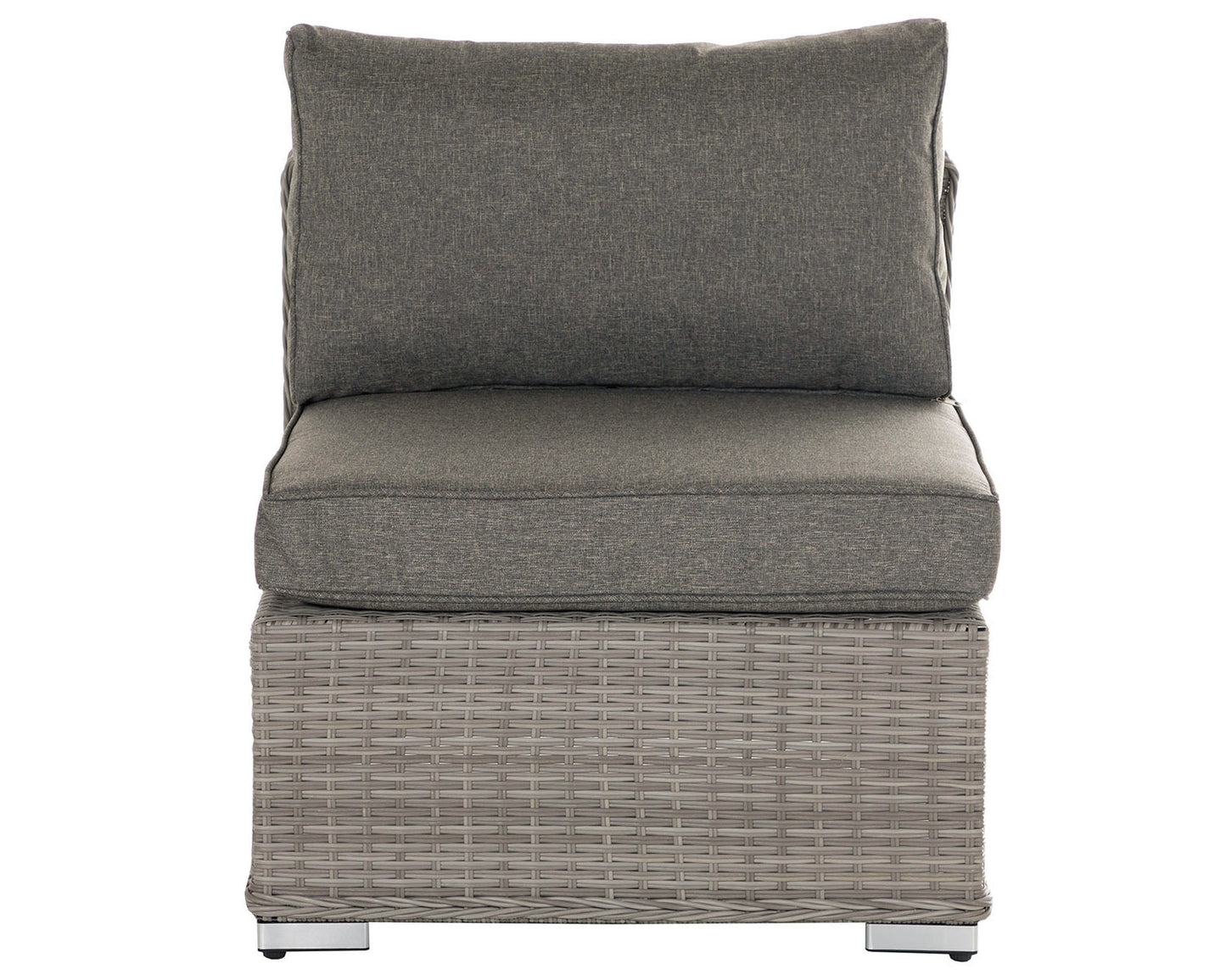 Florida 6 Piece Rattan Garden Corner Sofa Set in Grey
