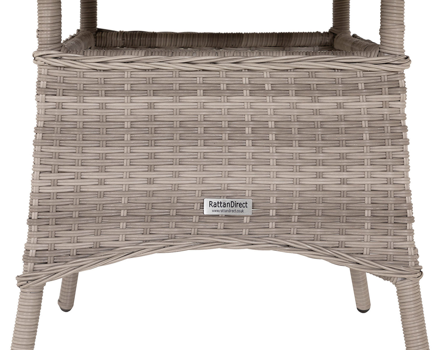 Roma 2 Stackable Chairs and Small Round Dining Table in Grey