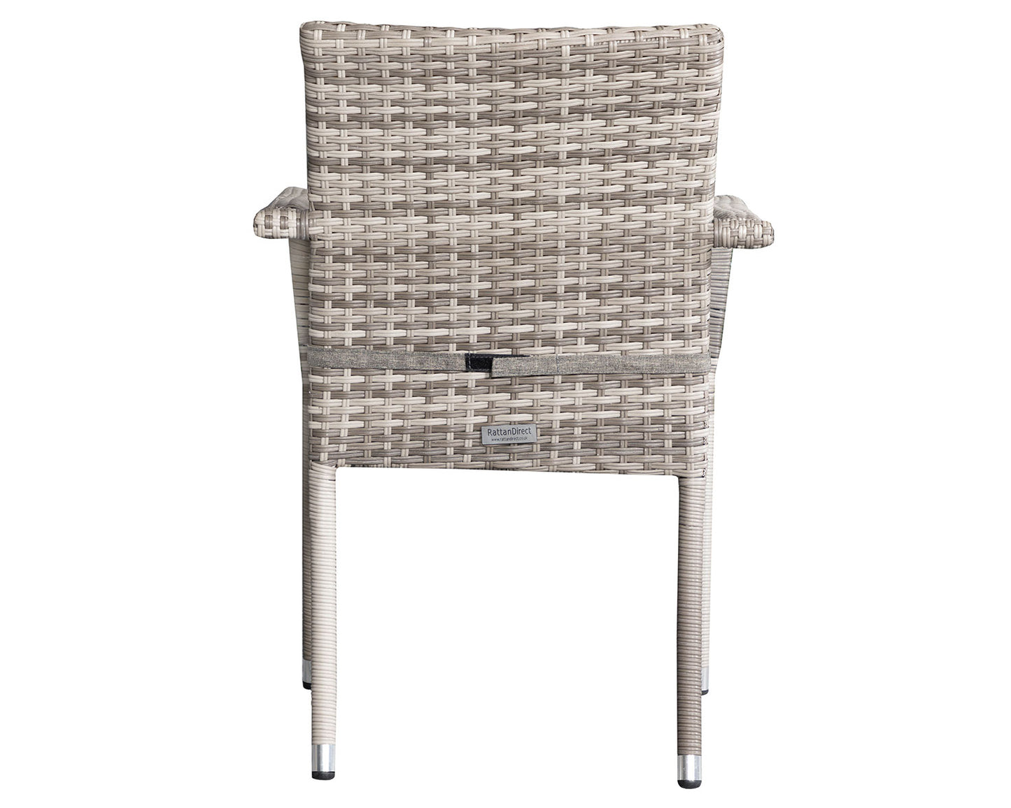 Roma 8 Stackable Chairs and Large Round Dining Table in Grey