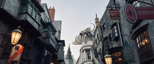 A picture of part of Diagon Alley from Harry Potter: bank holiday things to do