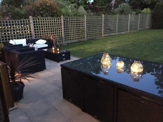 Barcelona rattan garden cube set. Glamour