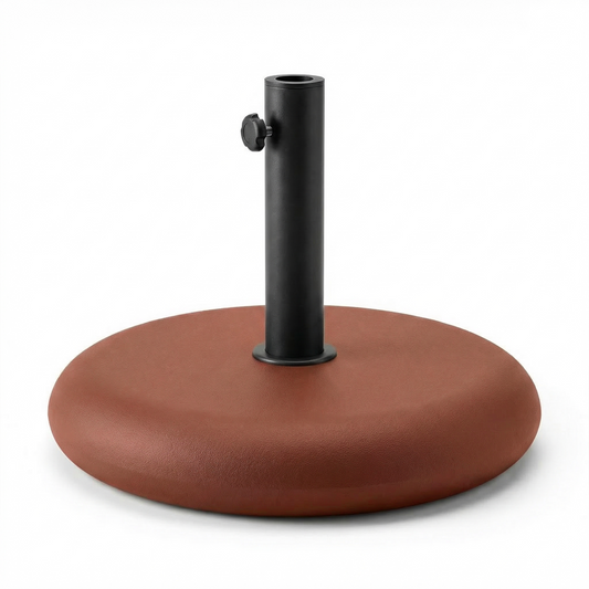 Parasol Base 25kg - Red Concrete