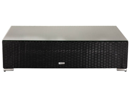 Monaco Day Bed Ottoman / Coffee Table in Black and Vanilla