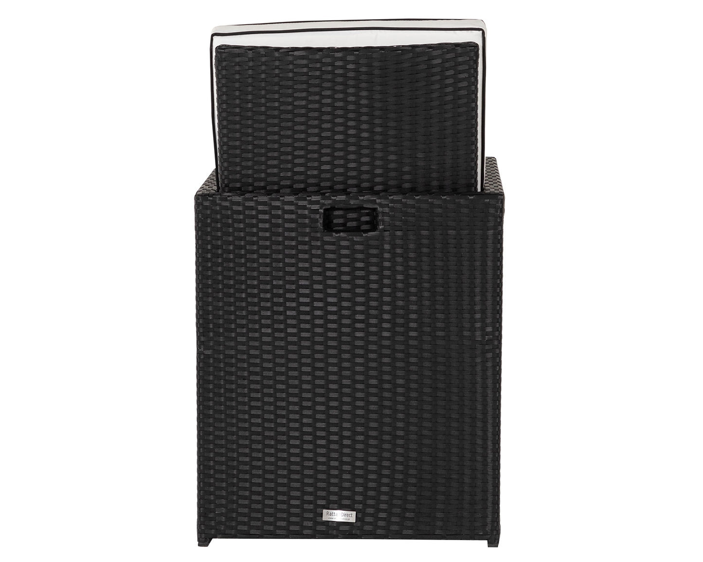 Barcelona 6 Seater Cube Set in Black and Vanilla