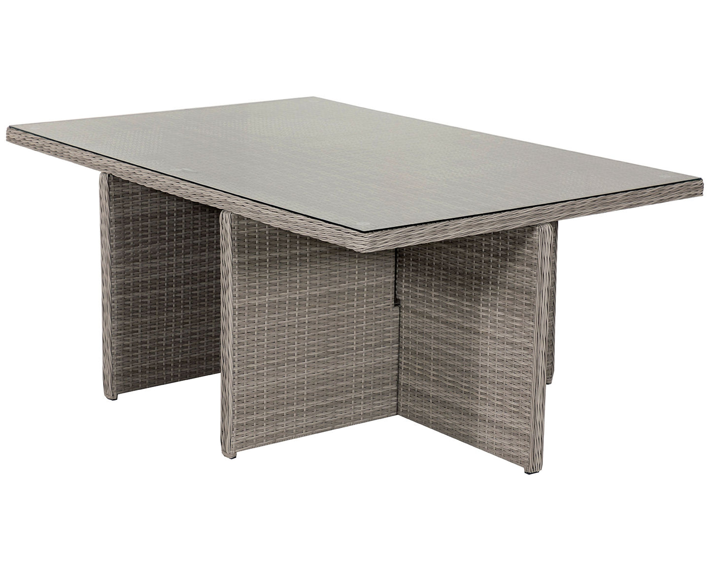 Barcelona 4 Seater Cube Set With Footstools in Grey