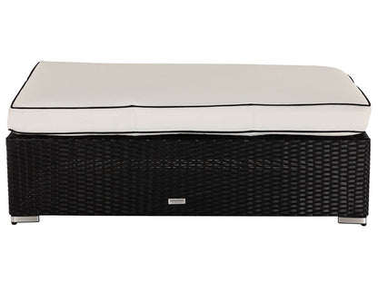 Monaco Day Bed Ottoman / Coffee Table in Black and Vanilla