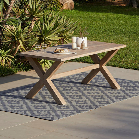 Charlotte 6 Seater Wooden Garden Dining Table  Laura James 