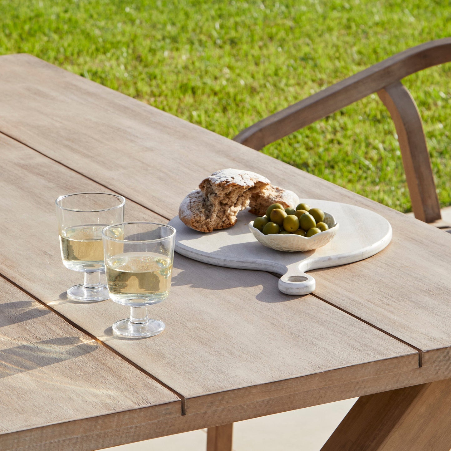 Charlotte 6 Seater Wooden Garden Dining Set with  Shiro - Laura James 