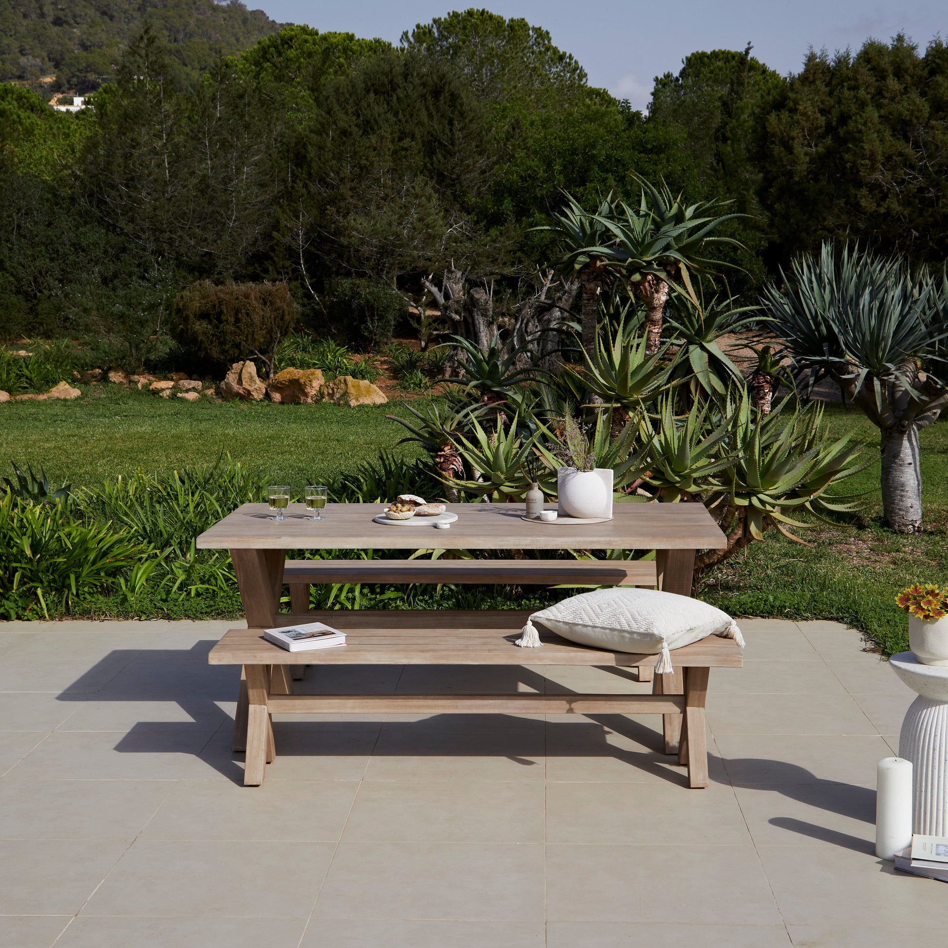 Charlotte 6 Seater Wooden Garden Dining Set with  Charlotte - Laura James 