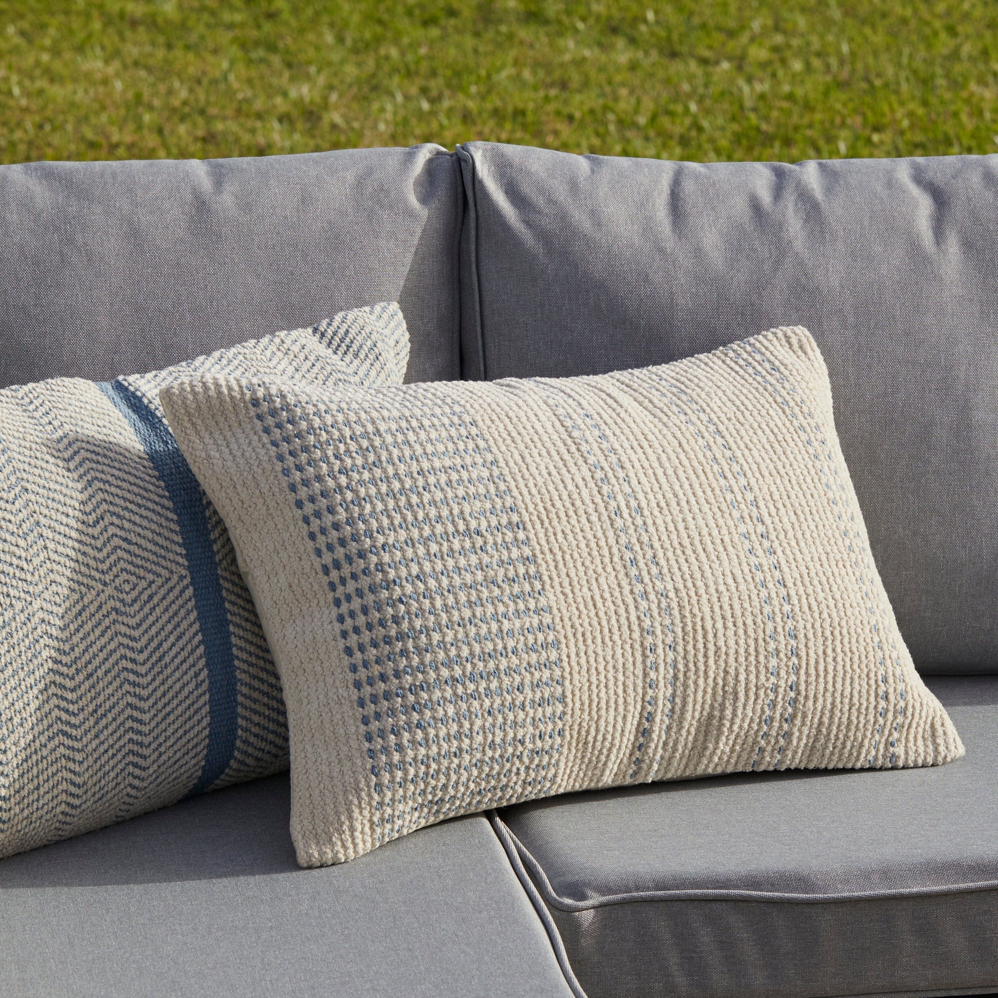 9 Seater Rattan Outdoor Corner Sofa Set - Black Weave - Laura James