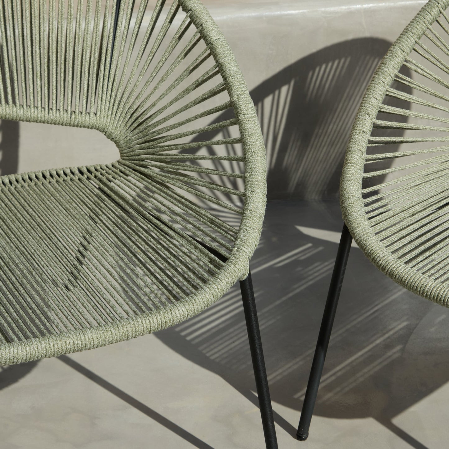 Eli Green Rope Chairs - Set of 2 - Laura James