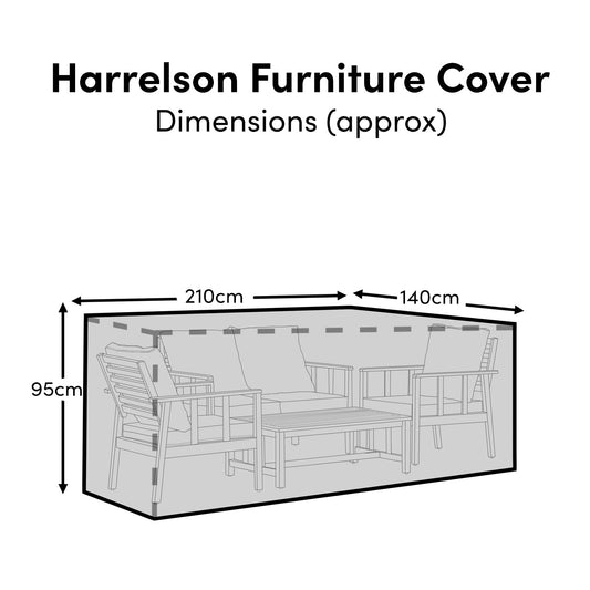 Harrelson Conversation Set Raincover - 210x140x95cm