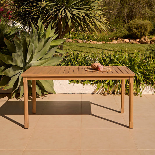 Harlyn 4 Seater Wooden Garden Dining Table - White Acacia - Laura James