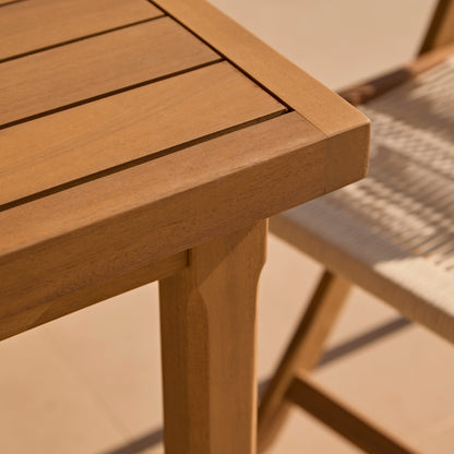 Harlyn 8 Seater Wooden Garden Dining Table - White Acacia - Laura James