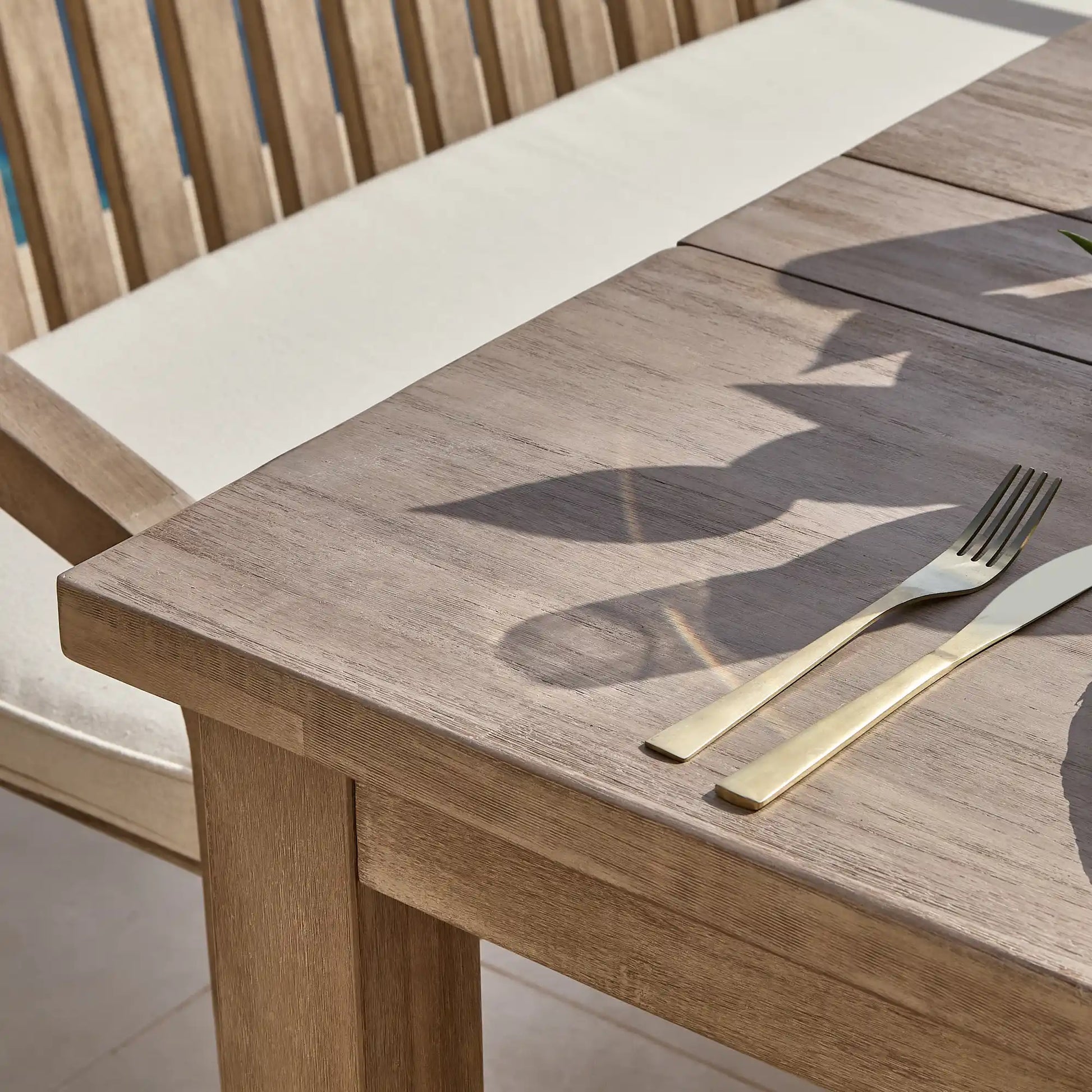 Kuro Wooden Dining Table Set with 2 x Shiro Dining Chairs and 2 x Shiro 130cm Dining Bench with Cushions - Cotton White