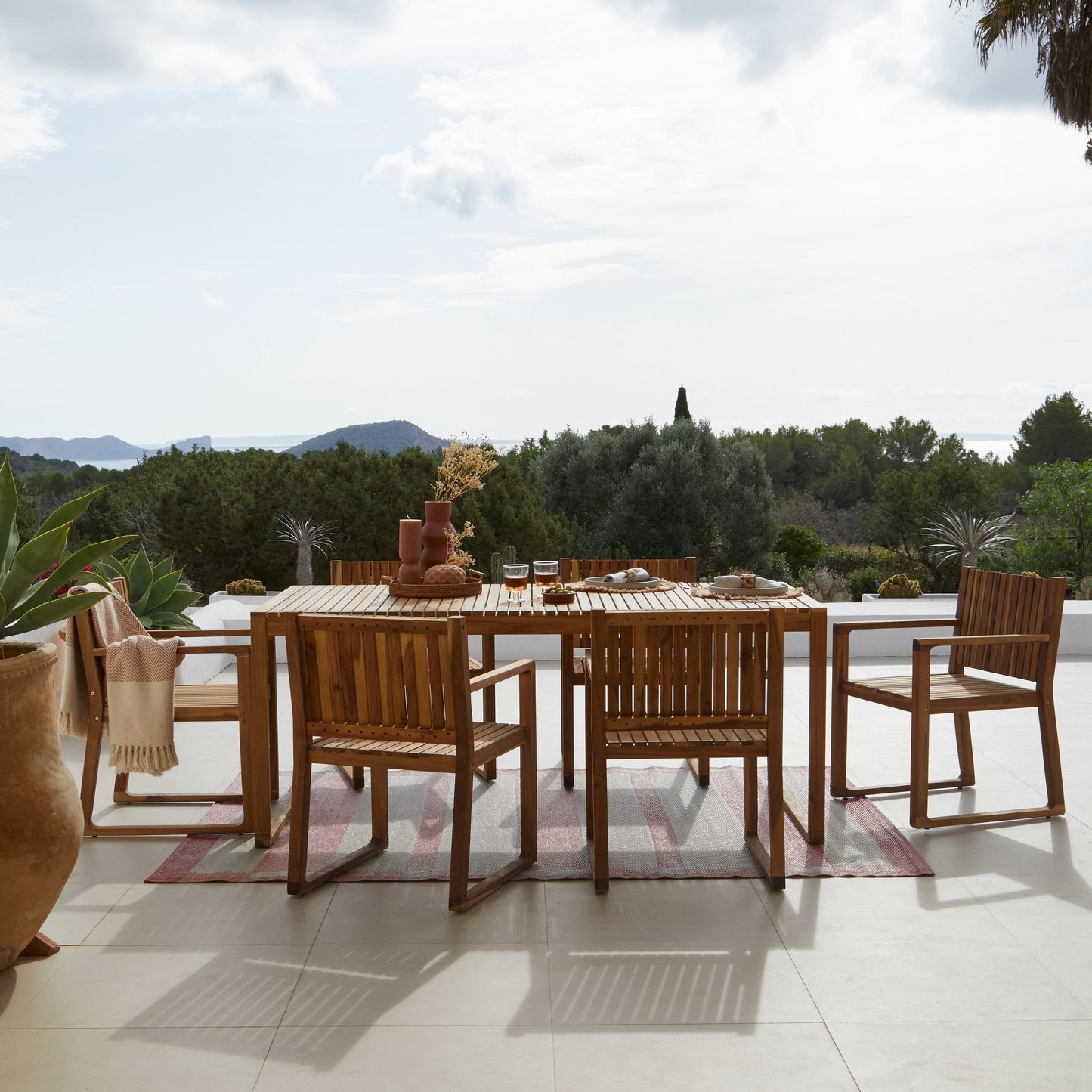 Lennox 6 Seater Wooden Outdoor Dining Set- Laura James 