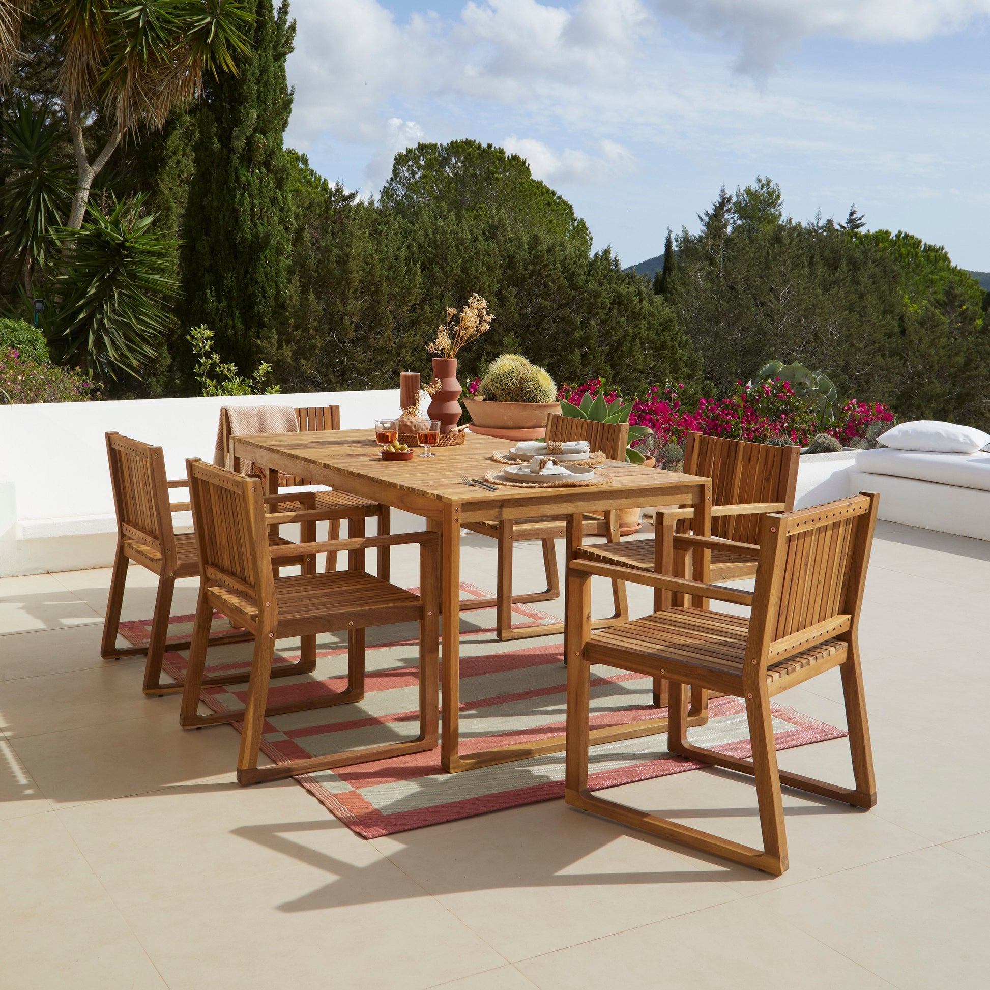 Lennox 6 Seater Wooden Outdoor Dining Set- Laura James 