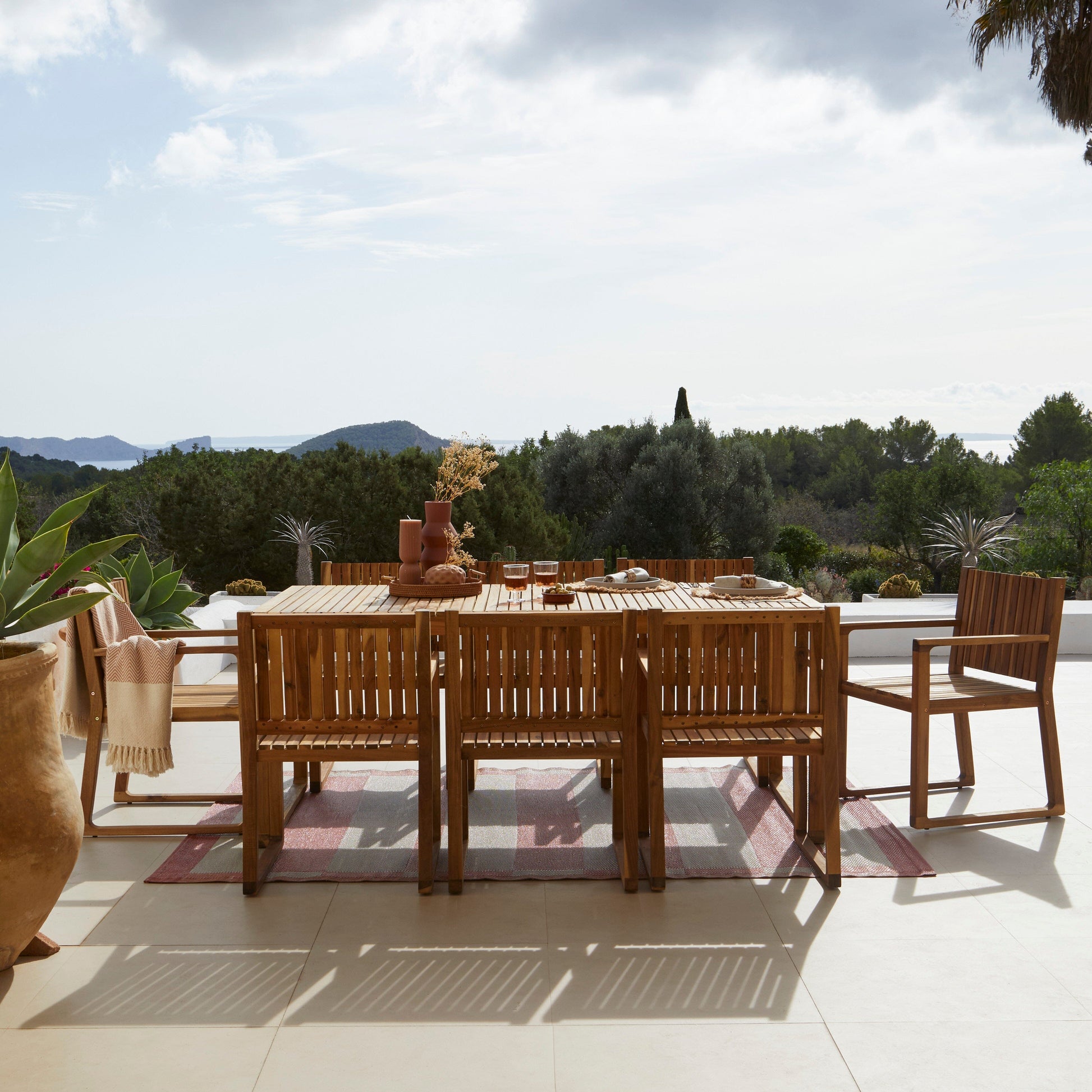 Lennox 8 Seater Wooden Outdoor Dining Set- Laura James 