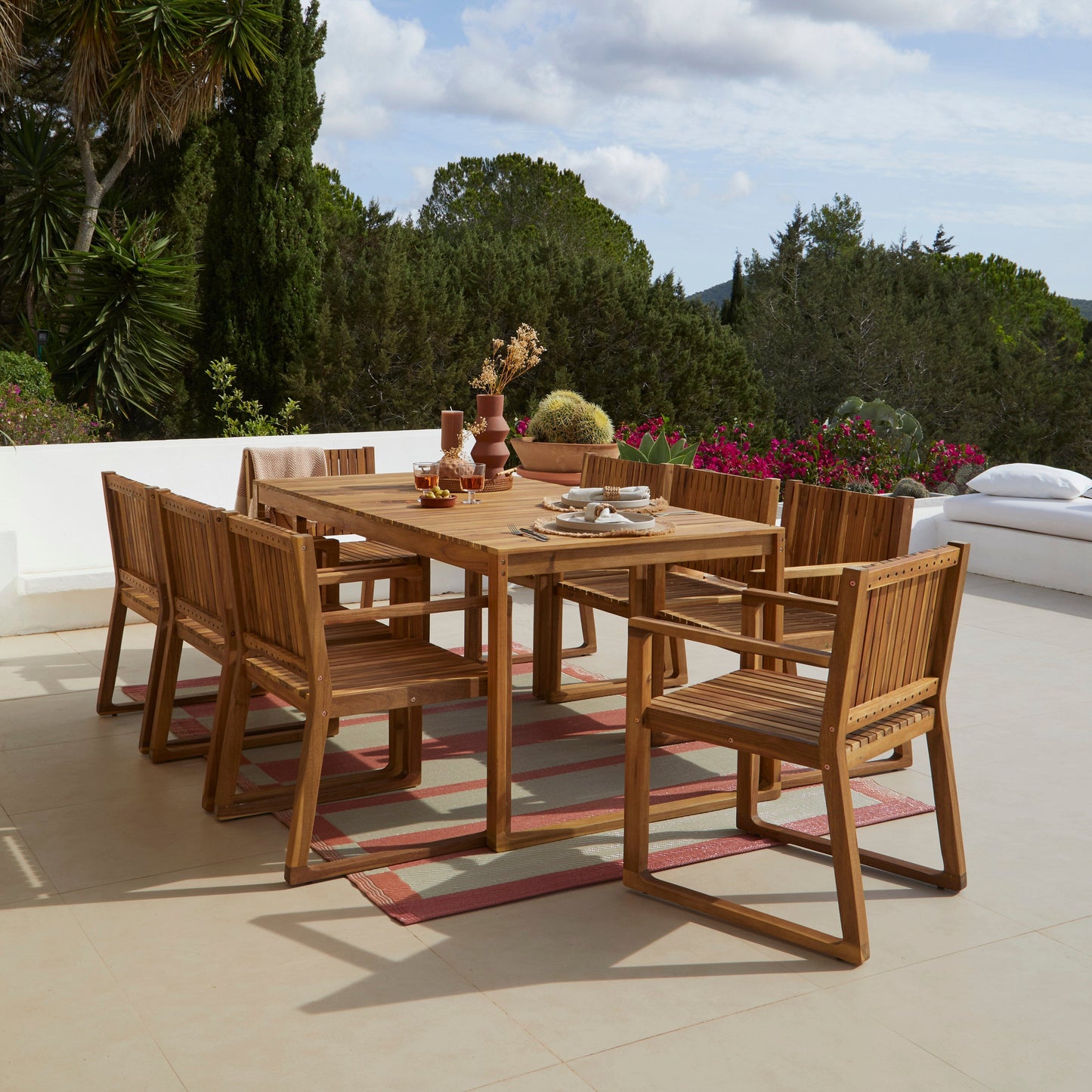 Lennox 8 Seater Wooden Outdoor Dining Set- Laura James 