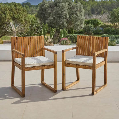 Lennox  Wooden Chair with Cushion - Laura James 