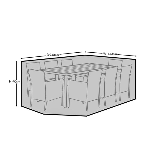 Medium Rectangular Garden Furniture Cover - Lennox - Marston - Shiro - Amelia & Hali Sets