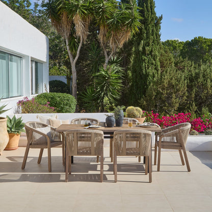 Palm 6 Seater Wooden Garden Dining Set with 6 Nala Sand  Chairs
- Laura James 