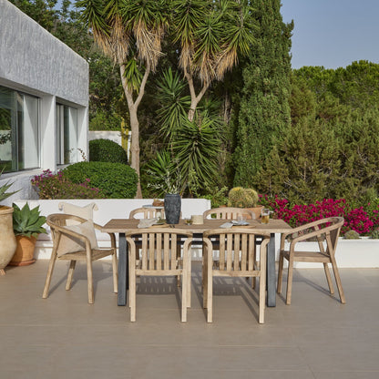 Palm 6 Seater Wooden Garden Dining Set with 6 Shiro Chairs
- Laura James 