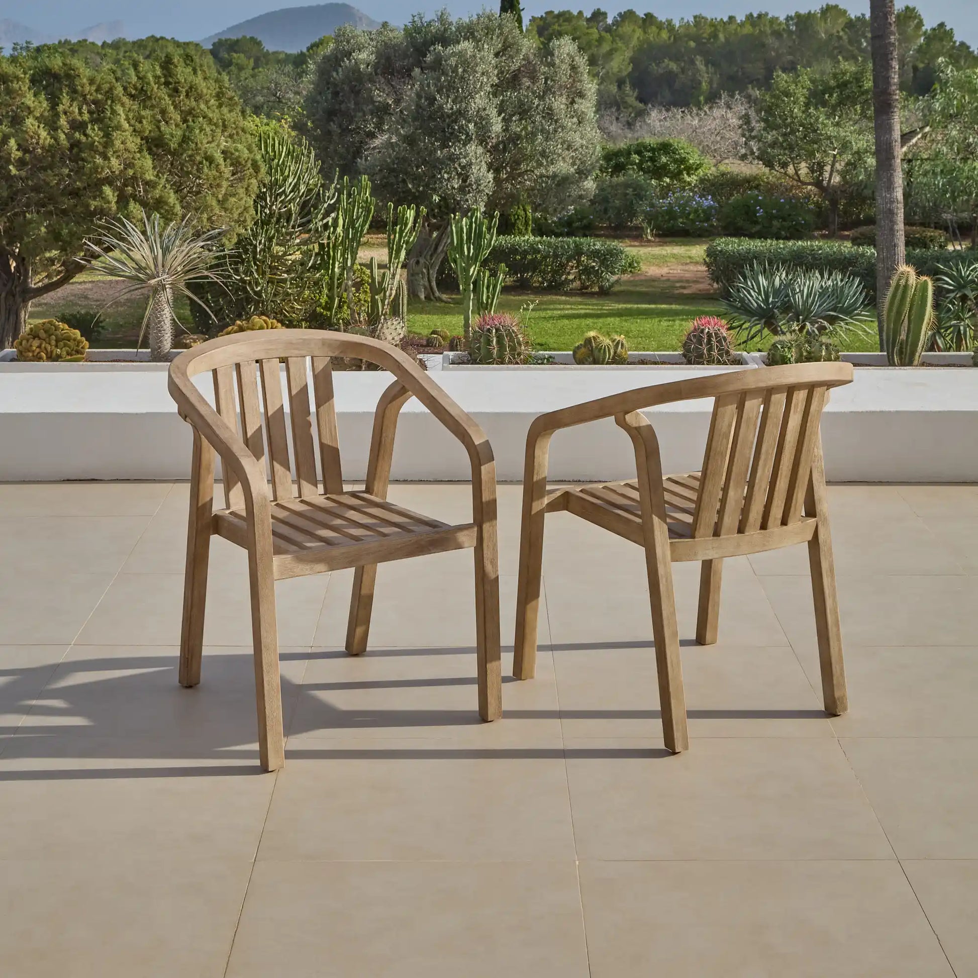 Shiro Wooden Garden Chair - Set of 2
- Laura James