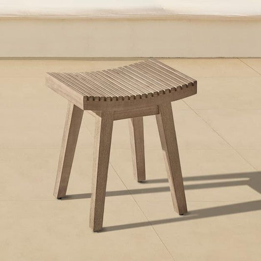 Shiro Wooden Garden Stool - 40cm