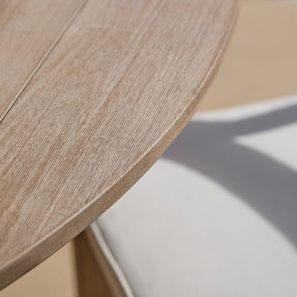 Shiro Round Garden Table - Brushed Light Acacia
