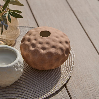 Shiro Round Garden Table - Brushed Light Acacia