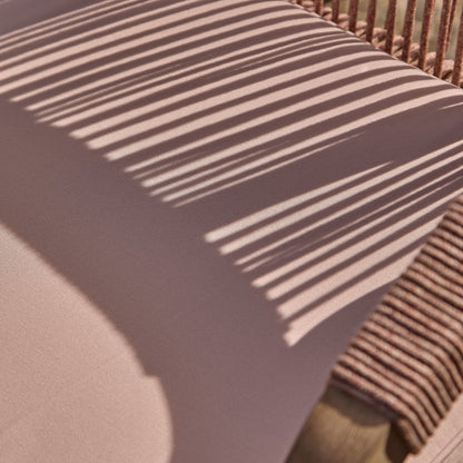 Shiro 6 Seater Wooden Garden Dining Set with 2 Shiro Benches & 2 Shiro Chairs - Pink Rope - Laura James