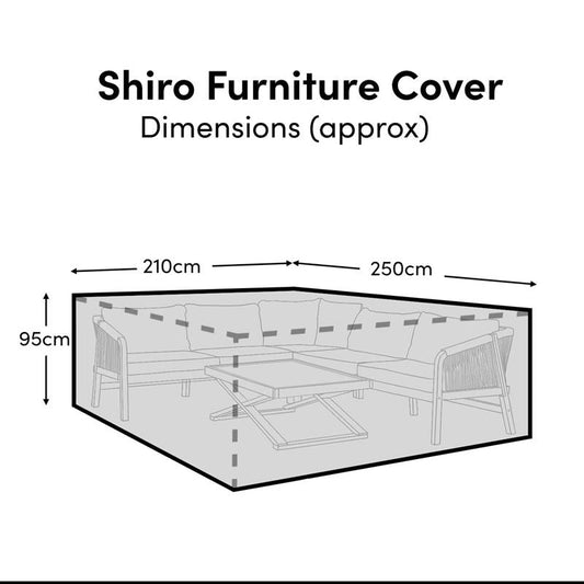 Shiro Corner Set Raincover - 210x250x95cm - Laura James 
