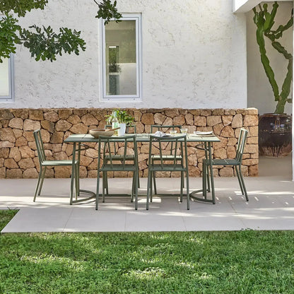 Wilder 6 Seater Metal Garden Dining Set  - Laura James 