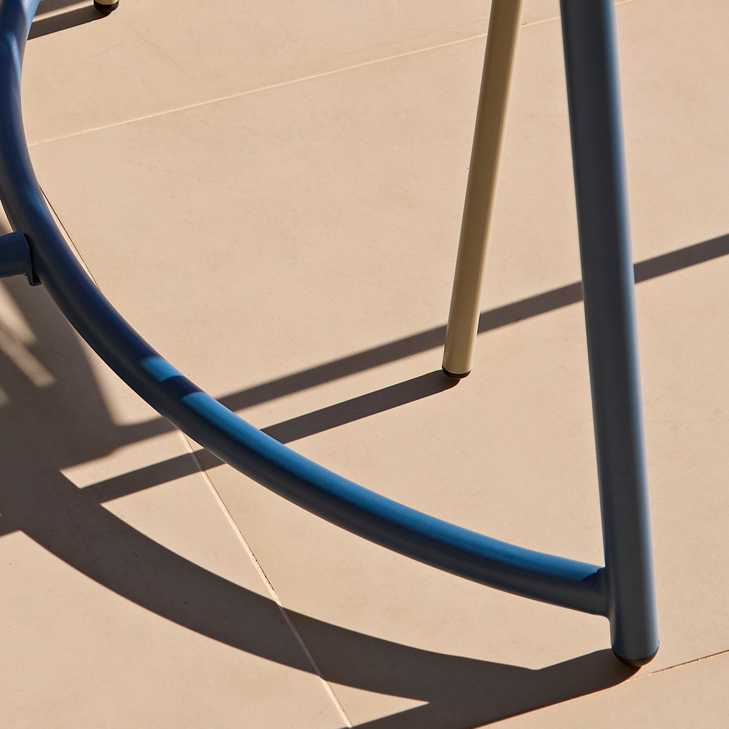 Wilder 6 Seater Blue Garden Dining Set with Ryder Clay Chairs - Laura James