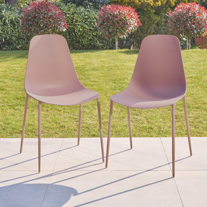 Wren Pink Dining Chairs - Set of 4 - Laura James 