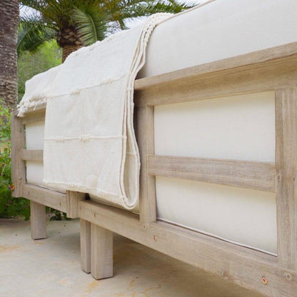 Akira 5 Seater Wooden Garden Corner Sofa - Laura James