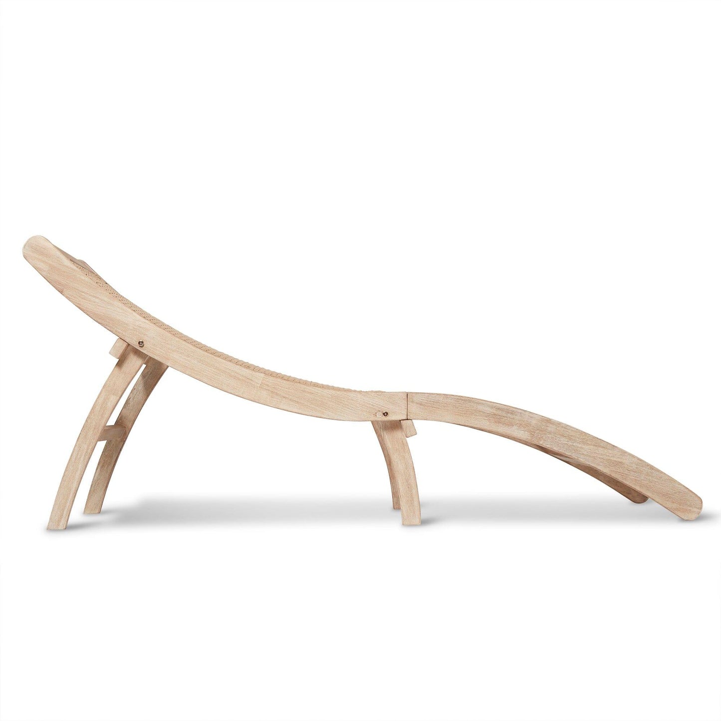 Akira Wooden Rope Folding Sun Lounger - Laura James