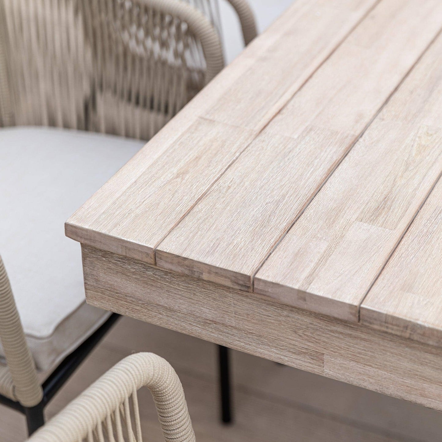 Amelia Dining Table 6 Hali Chairs Natural Garden Dining 