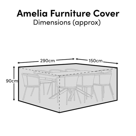 Amelia Table 8-Seater Raincover - 290x150x90cm
