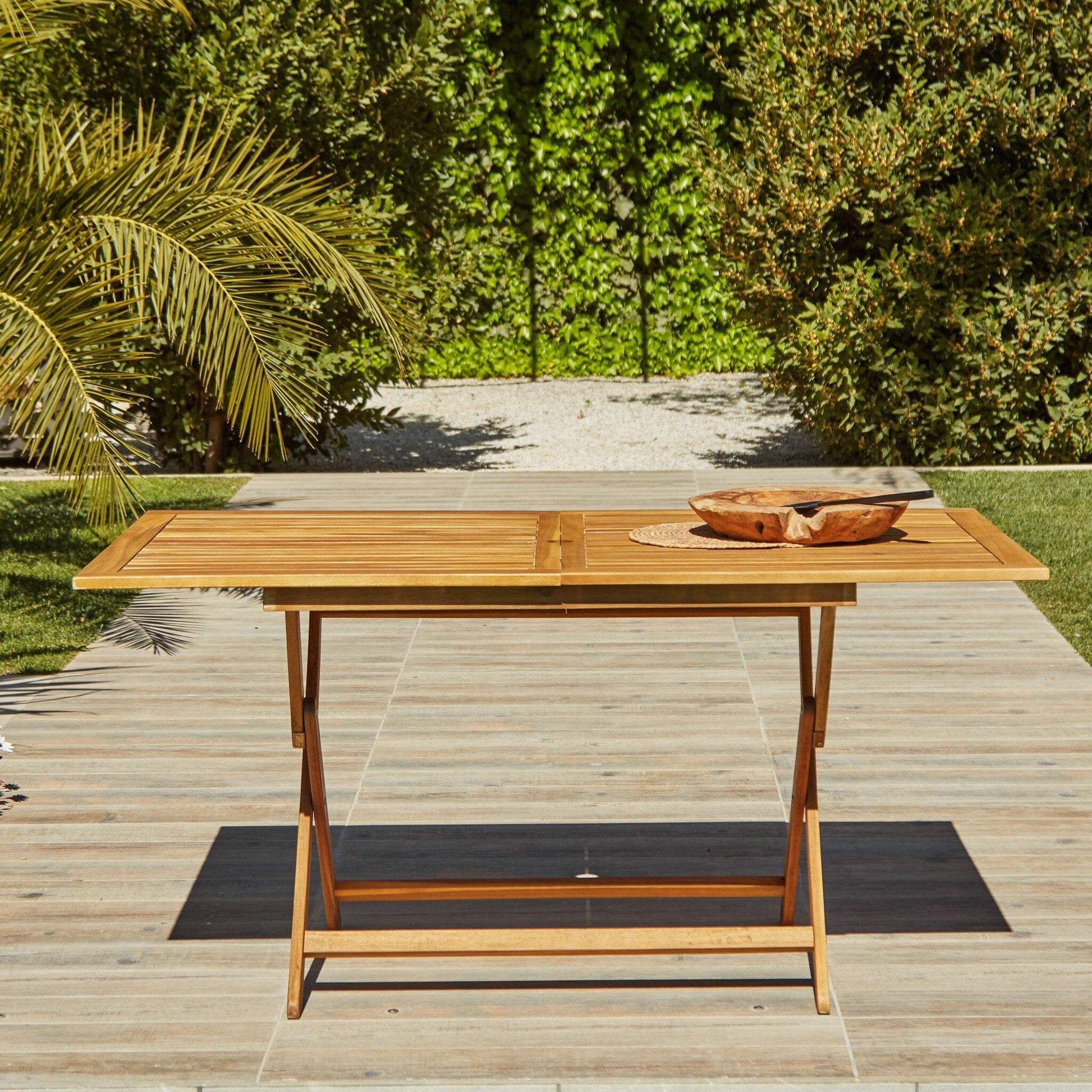 Ashby Wooden Rectangle Folding Table 120cm - Laura James