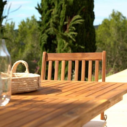 Ashby Wooden Rectangle Folding Table 120cm - Laura James