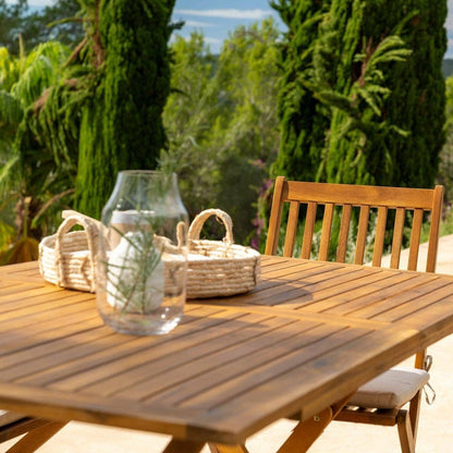 Ashby 6 Seater Wooden Rectangular Folding Dining Table - 150cm - Laura James